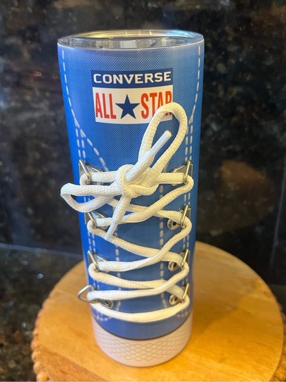 NWOT Converse All-Star Lace-Up Skinny Stainless Steel Tumbler